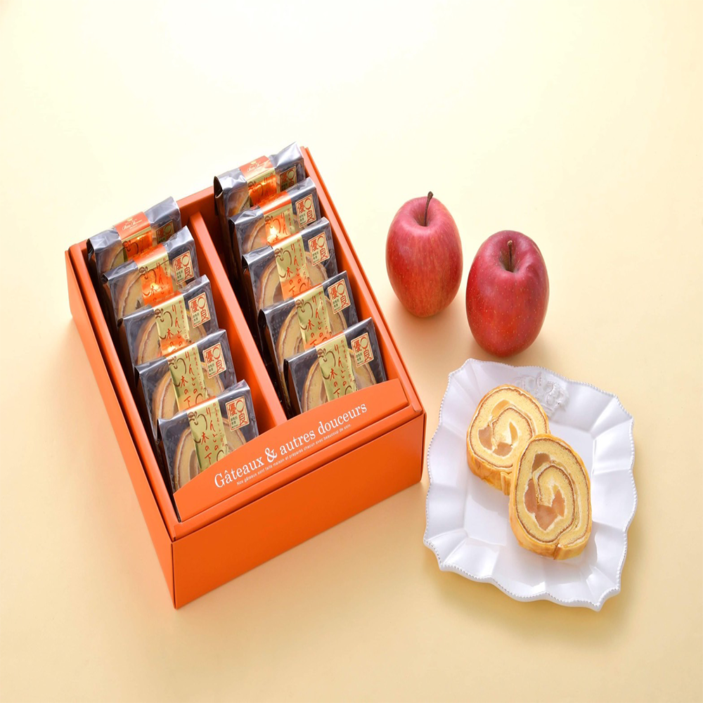 りんごロールケーキ10カット – petite・pomme